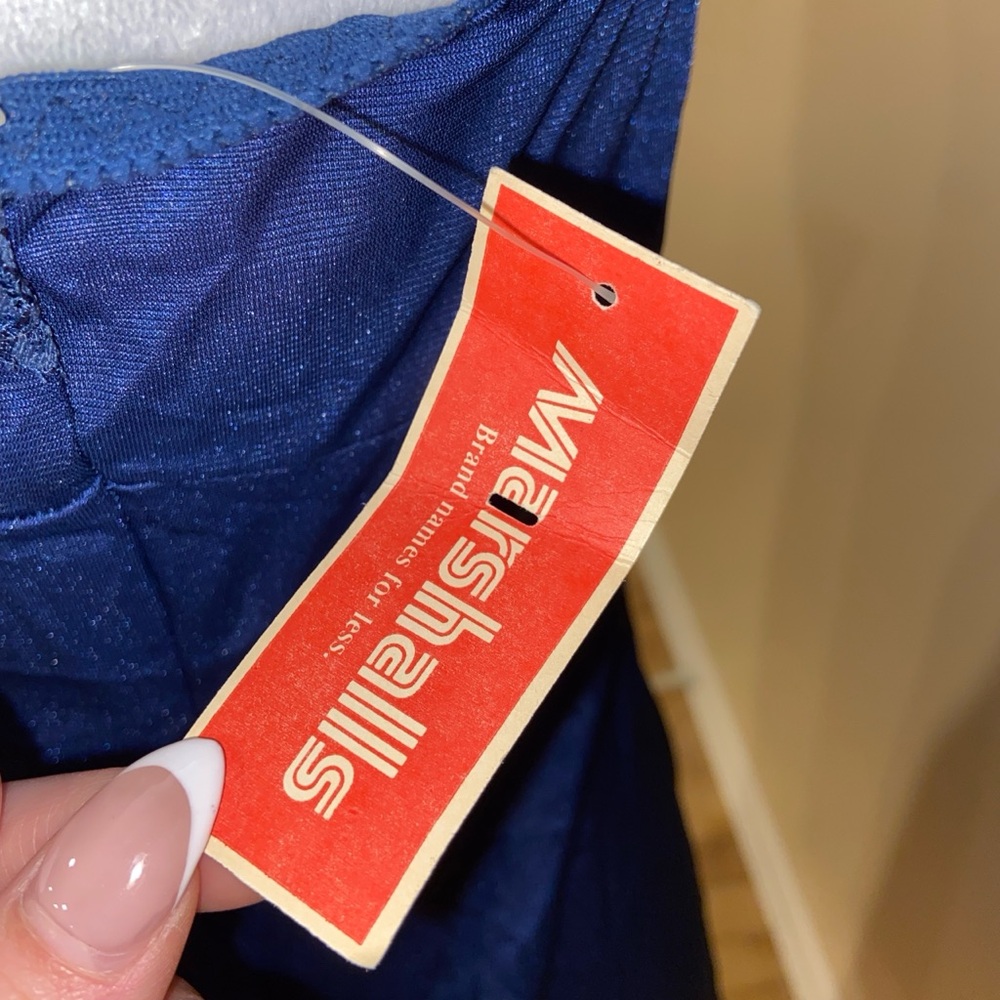 Vassarette Blue Lace Chemise - Picture 4 of 5